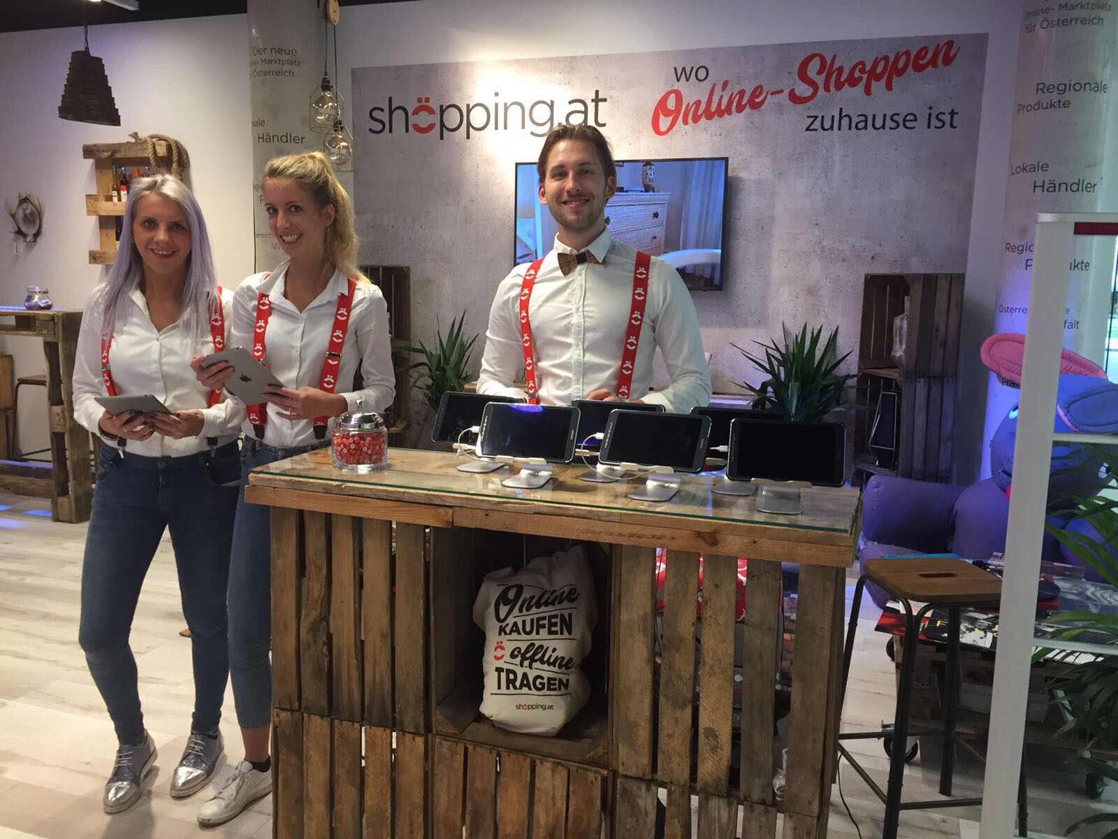 Shöpping.at Pop Up Eröffnung mit cinnamon Hospitality & Promotion, Bildrechte: @cinnamon GmbH